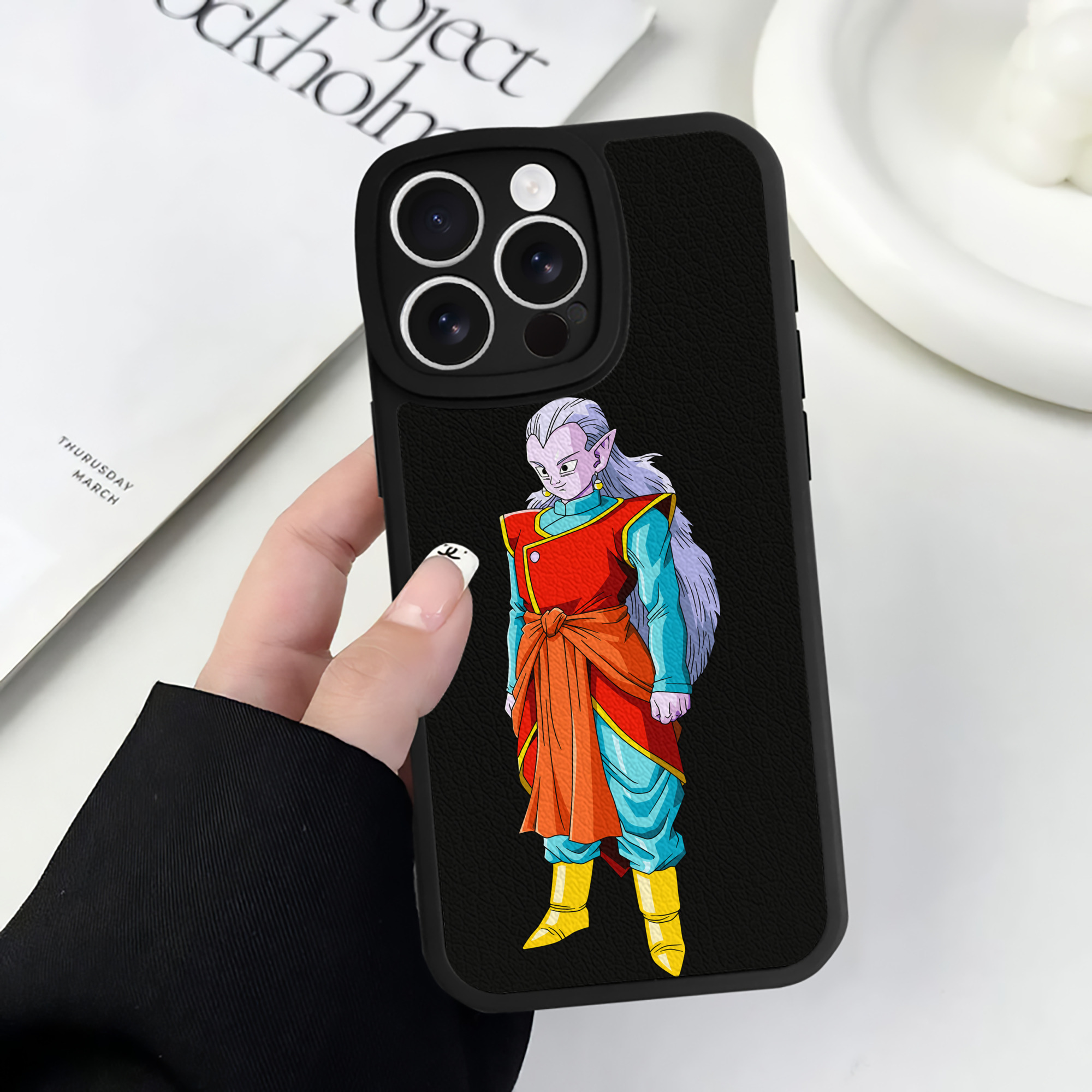 （画像用） ドラゴンボール DRAGON BALL 【iPhone 16シリーズ対応】シリコンスマホケース（レザー調） 材質：シリコン